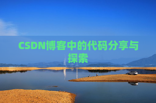 CSDN博客中的代码分享与探索